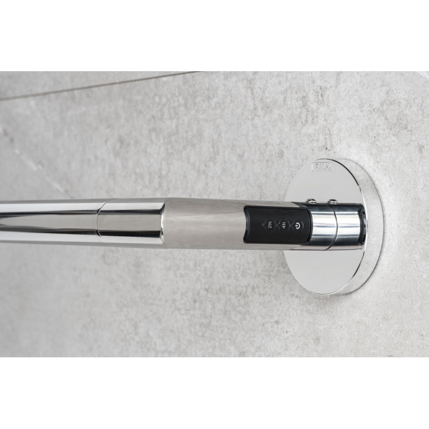 P.M.H. IN1SS-L - INGA Electric Towel Warmer 17W/230V 85,9 cm IP44 left-hand/polished stainless steel