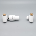 P.M.H. INTER-LW - Valve with INTER thermostatic head, left / white