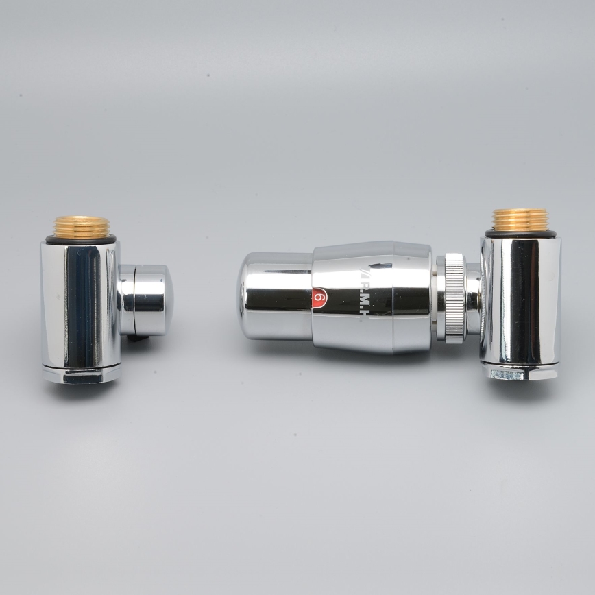 P.M.H. INTER-RC - Right-hand thermostatic valve with INTER head/polished chrome