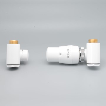P.M.H. INTER-RW - Right-hand valve with INTER thermostatic head/white