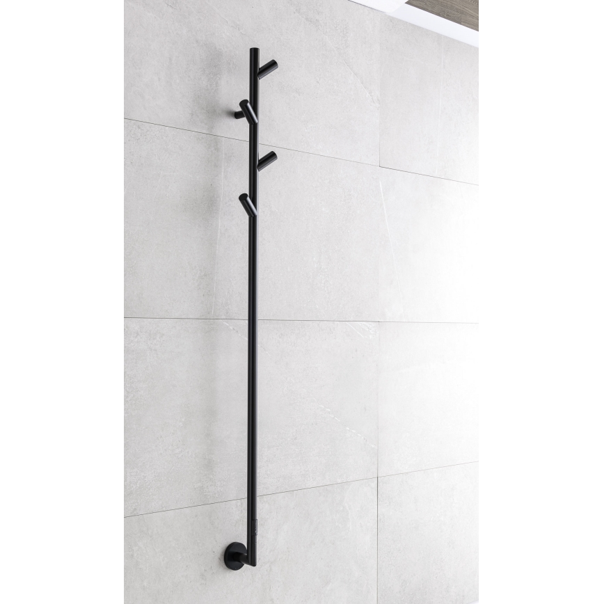 P.M.H. LS1B - Electric towel warmer LISA 24W/230V 170 cm IP44 black