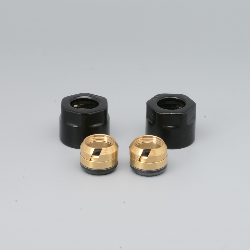 P.M.H. M15B4024 - 15 mm compression fitting for VISION/INTER valve, black/copper finish