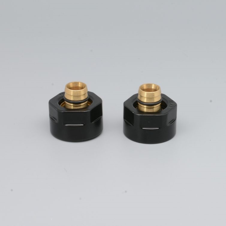 P.M.H. M16B2024 - Compression fitting for VISION/INTER valve, black, for Alupex 16 mm