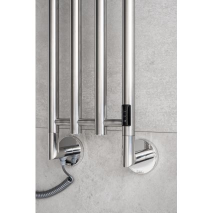 P.M.H. MO1SS-L - MONA Electric Towel Warmer 93W/230V 153.3 cm IP44 Polished Stainless Steel