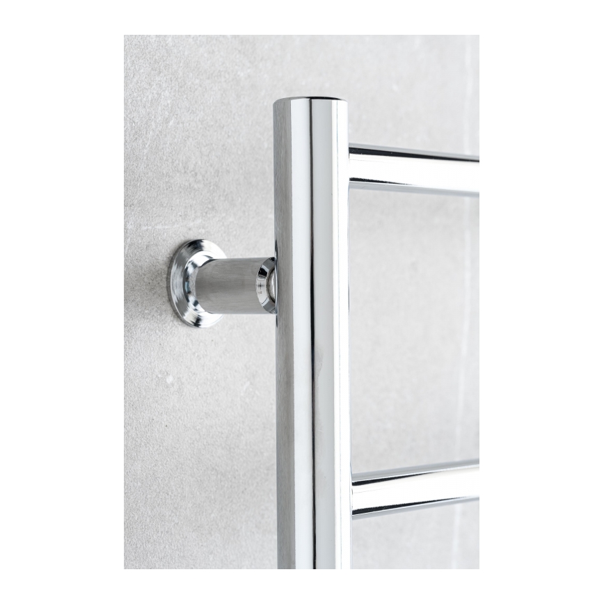 P.M.H. NS4C-M - NAAS Bathroom Heated Towel Rail 222 W, 121 cm, Polished Chrome