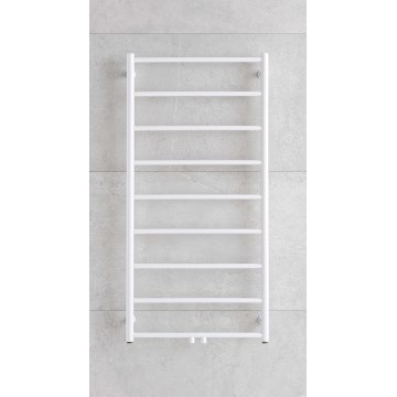 P.M.H. NS4W-M - NAAS Bathroom Heated Towel Rail, 349 W, 121 cm, White