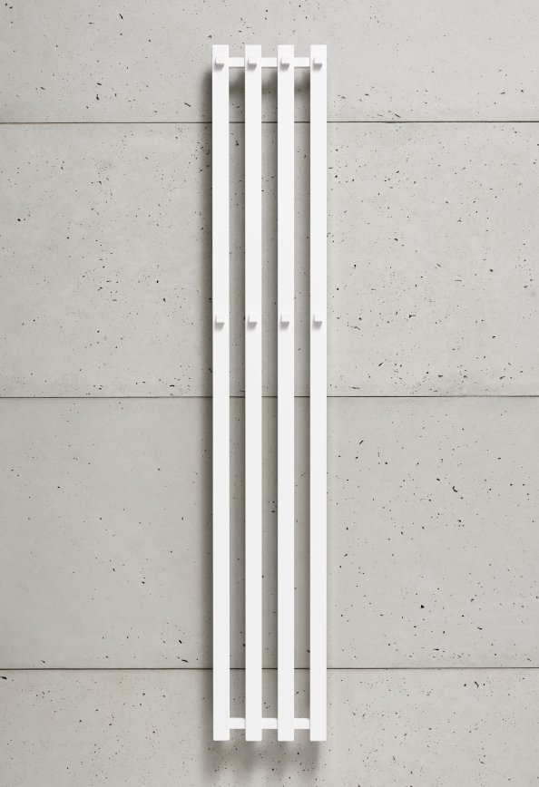 P.M.H. P2W/4 - PLUTO Bathroom Ladder Towel Radiator 406 W 150 cm White