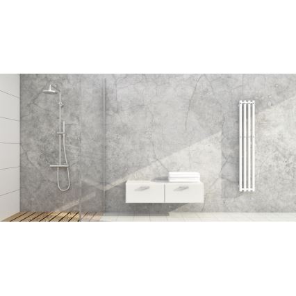P.M.H. P2W/4 - PLUTO Bathroom Ladder Towel Radiator 406 W 150 cm White