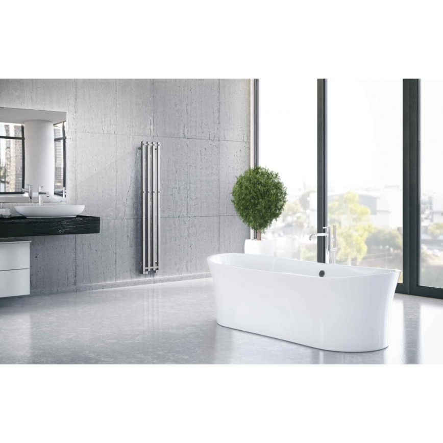 P.M.H. PX2C/4 - PLUTO X Bathroom Heated Towel Rail 350W 150 cm Polished Chrome