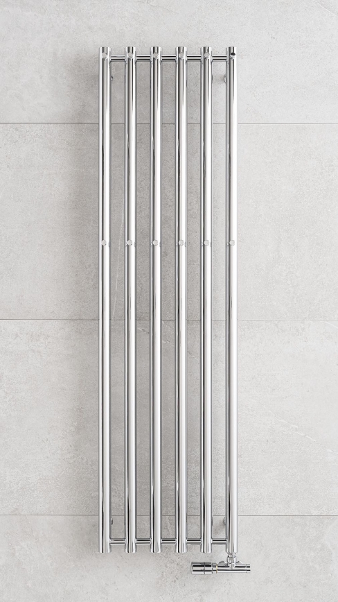 P.M.H. R2C/6 - ROSENDAL Bathroom Ladder Towel Radiator 525W 150 cm Polished Chrome