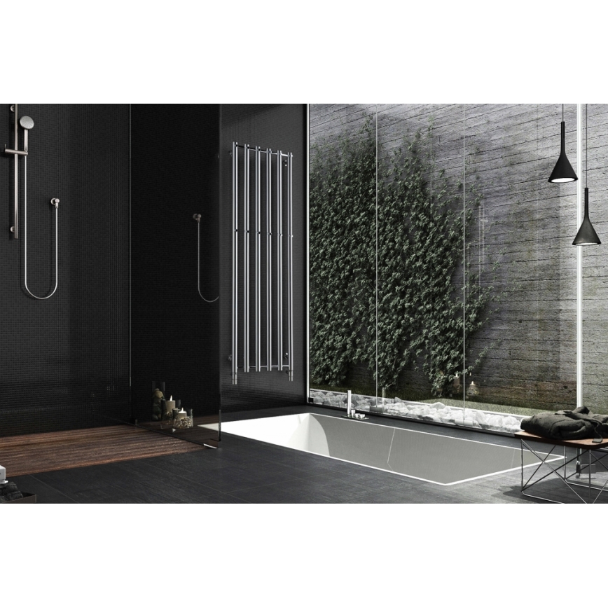 P.M.H. R2C/6 - ROSENDAL Bathroom Ladder Towel Radiator 525W 150 cm Polished Chrome