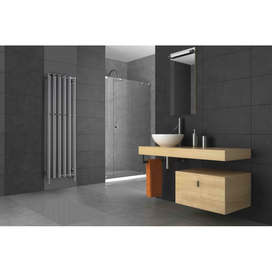P.M.H. R2C/6 - ROSENDAL Bathroom Ladder Towel Radiator 525W 150 cm Polished Chrome