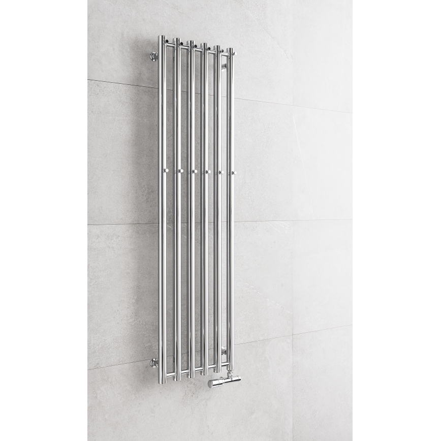 P.M.H. R2C/6 - ROSENDAL Bathroom Ladder Towel Radiator 525W 150 cm Polished Chrome