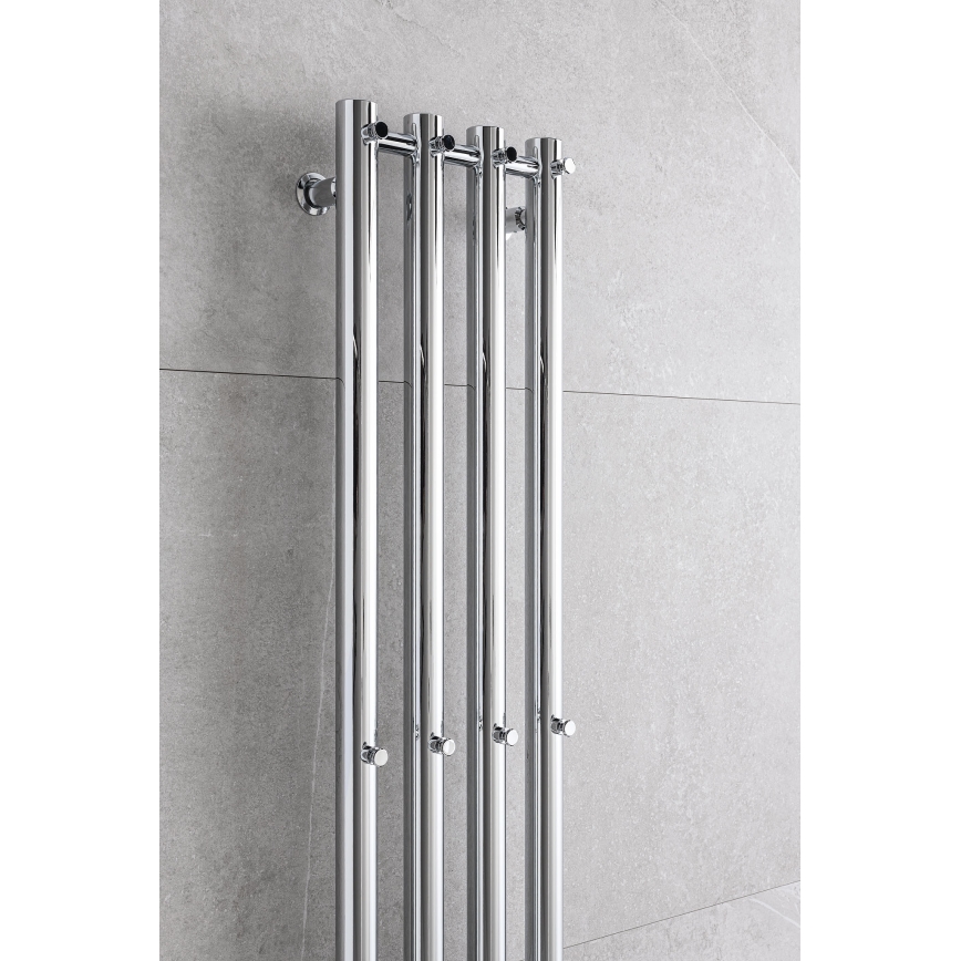 P.M.H. R2C - ROSENDAL Ladder-Style Bathroom Heated Towel Rail 350W 150 cm Polished Chrome