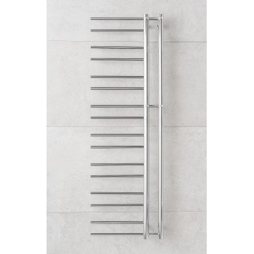 P.M.H. T2C-L - THEIA Bathroom Ladder Radiator, 352 W, 154 cm, Left-Hand, Polished Chrome