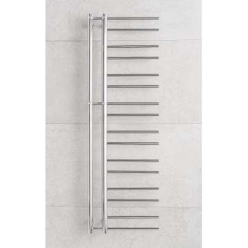 P.M.H. T2C - THEIA Bathroom Ladder Heated Towel Radiator 352 W, 154 cm, Right-hand / Polished Chrome