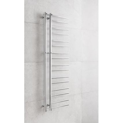 P.M.H. T2C - THEIA Bathroom Ladder Heated Towel Radiator 352 W, 154 cm, Right-hand / Polished Chrome