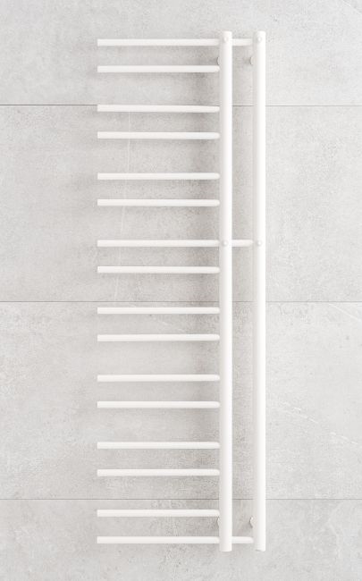 P.M.H. T2W-L - THEIA Bathroom Ladder Towel Radiator 352W 154 cm Left-hand/White
