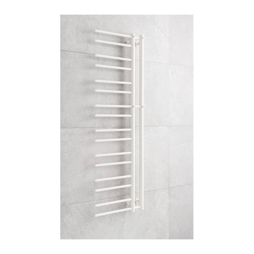 P.M.H. T2W-L - THEIA Bathroom Ladder Towel Radiator 352W 154 cm Left-hand/White