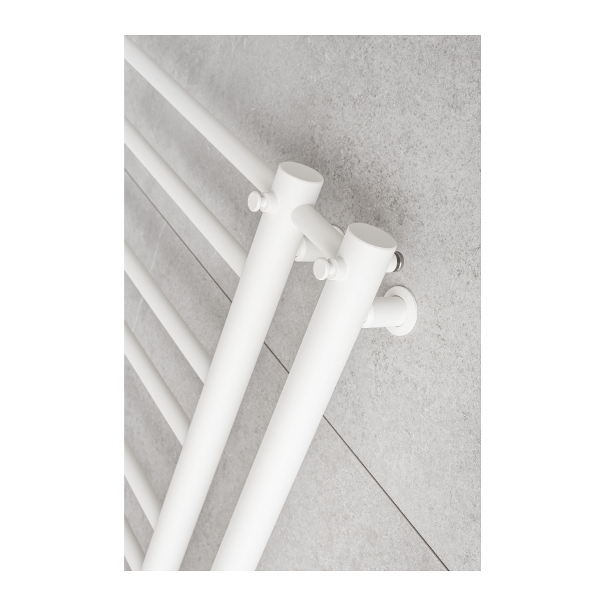 P.M.H. T2W-L - THEIA Bathroom Ladder Towel Radiator 352W 154 cm Left-hand/White