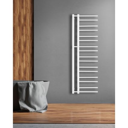 P.M.H. T2W - THEIA Heated Towel Rail 352W 154 cm Right-hand/White