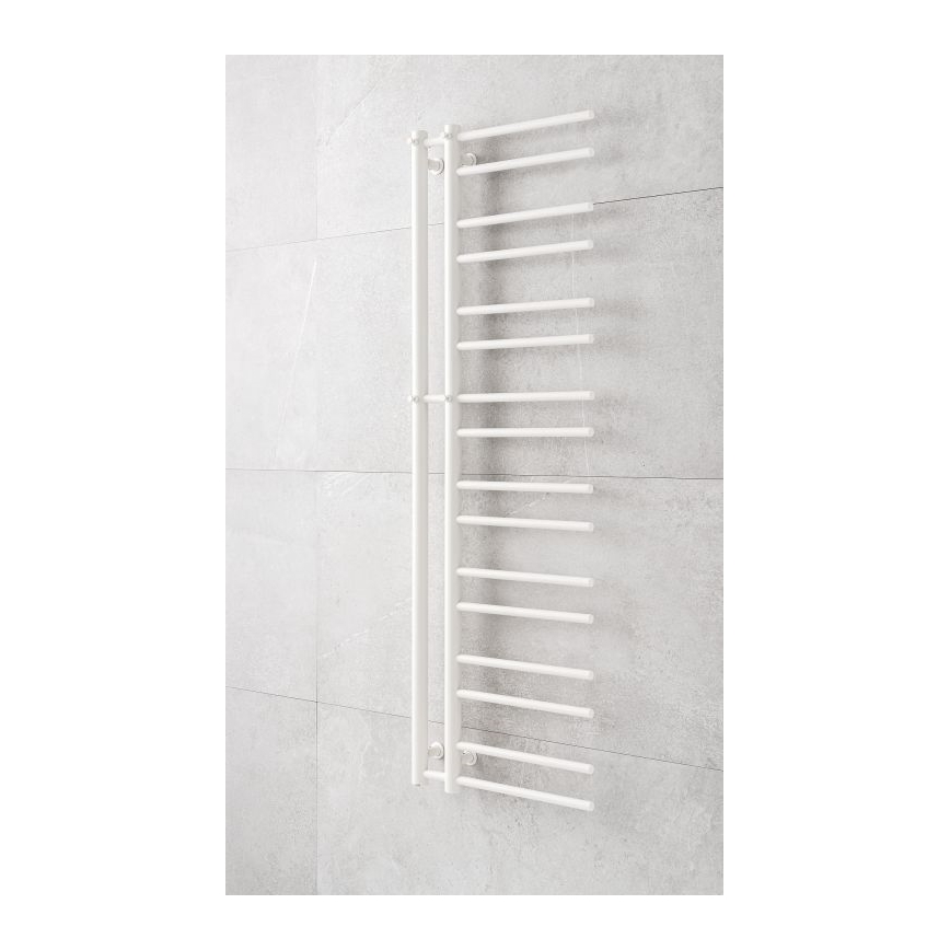 P.M.H. T2W - THEIA Heated Towel Rail 352W 154 cm Right-hand/White