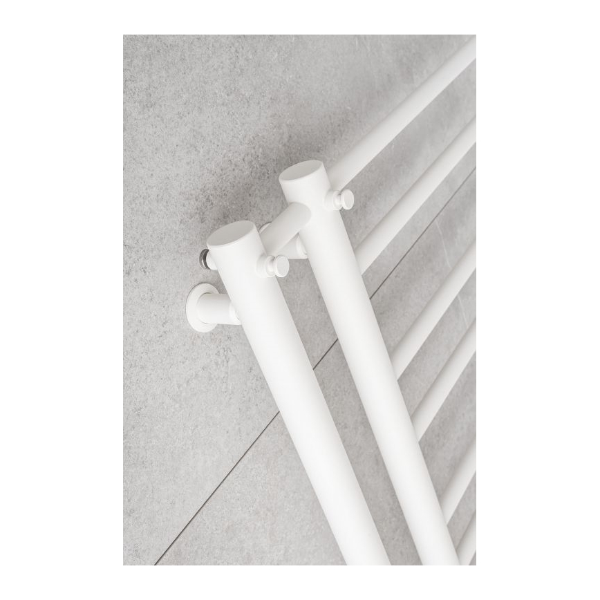 P.M.H. T2W - THEIA Heated Towel Rail 352W 154 cm Right-hand/White