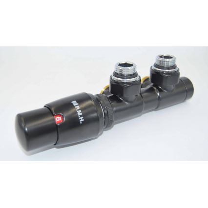P.M.H. TERM-LB-EK - Valve with TERM Thermostatic Head, Left-Hand / Black