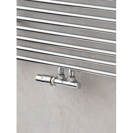 P.M.H. TERM-LC-EK - Left thermostatic valve with TERM head, polished chrome finish
