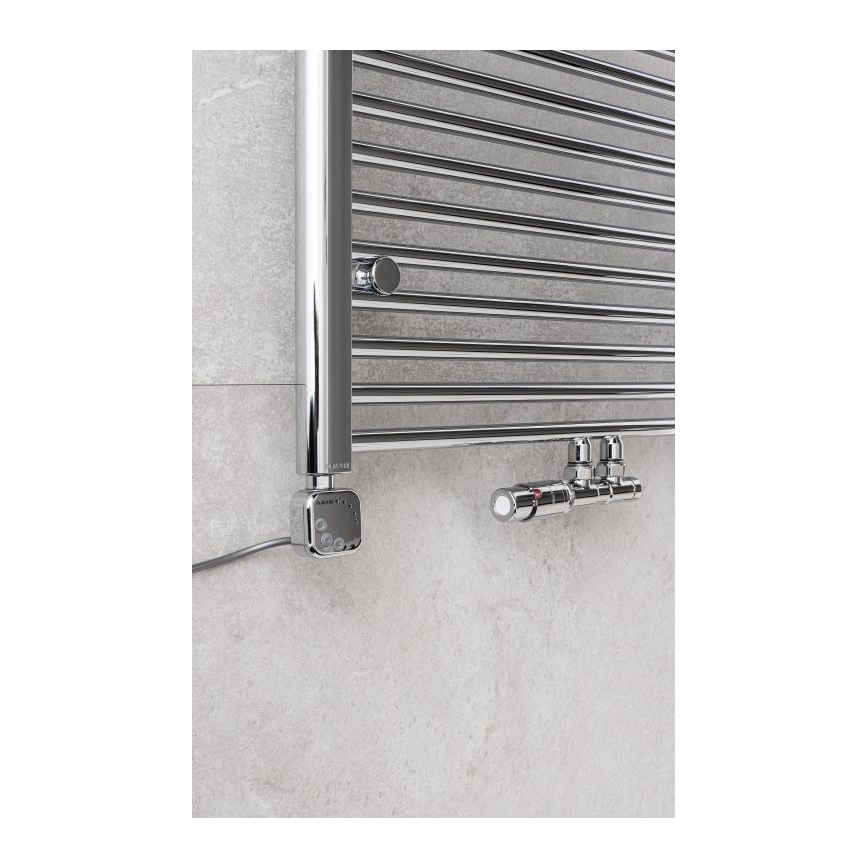 P.M.H. TERM-LC-EK - Left thermostatic valve with TERM head, polished chrome finish