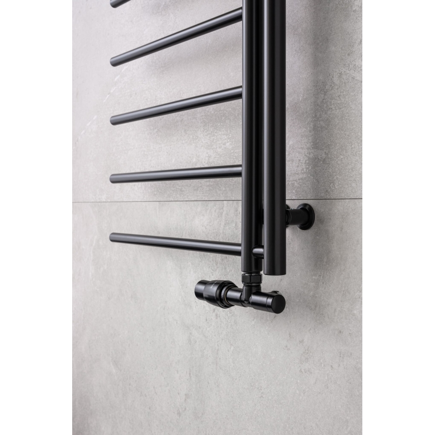 P.M.H. UNIKO-LB-EK - UNIKO Thermostatic Valve, Left-Hand / Black