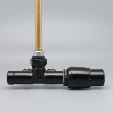 P.M.H. UNIKO-RB-EK - UNIKO thermostatic valve with UNIKO thermostatic head, right-hand/black
