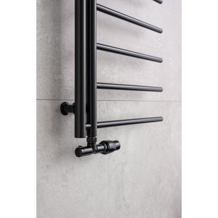 P.M.H. UNIKO-RB-EK - UNIKO thermostatic valve with UNIKO thermostatic head, right-hand/black