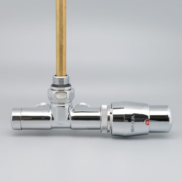 P.M.H. UNIKO-RC-EK - Right-hand UNIKO thermostatic valve with UNIKO thermostatic head, polished chrome
