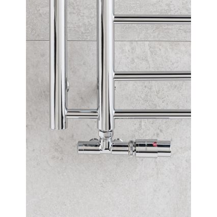 P.M.H. UNIKO-RC-EK - Right-hand UNIKO thermostatic valve with UNIKO thermostatic head, polished chrome