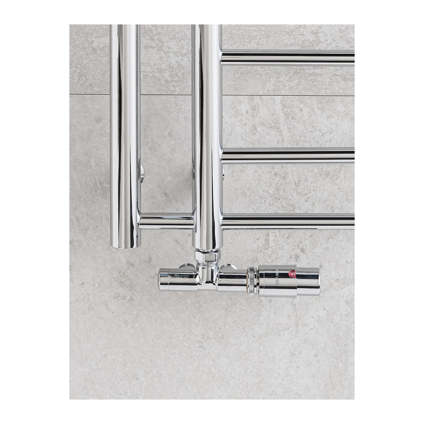 P.M.H. UNIKO-RC-EK - Right-hand UNIKO thermostatic valve with UNIKO thermostatic head, polished chrome