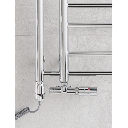 P.M.H. UNIKO-RC-EK - Right-hand UNIKO thermostatic valve with UNIKO thermostatic head, polished chrome