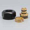 P.M.H. ZZM1624 - Compression fitting for UNIKO/TERM/DUO valve, black/Alupex, 16 mm