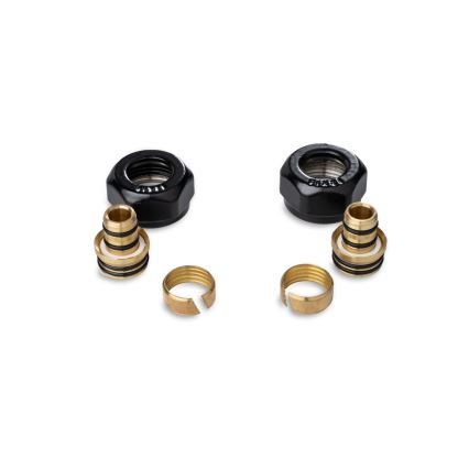 P.M.H. ZZM1624 - Compression fitting for UNIKO/TERM/DUO valve, black/Alupex, 16 mm