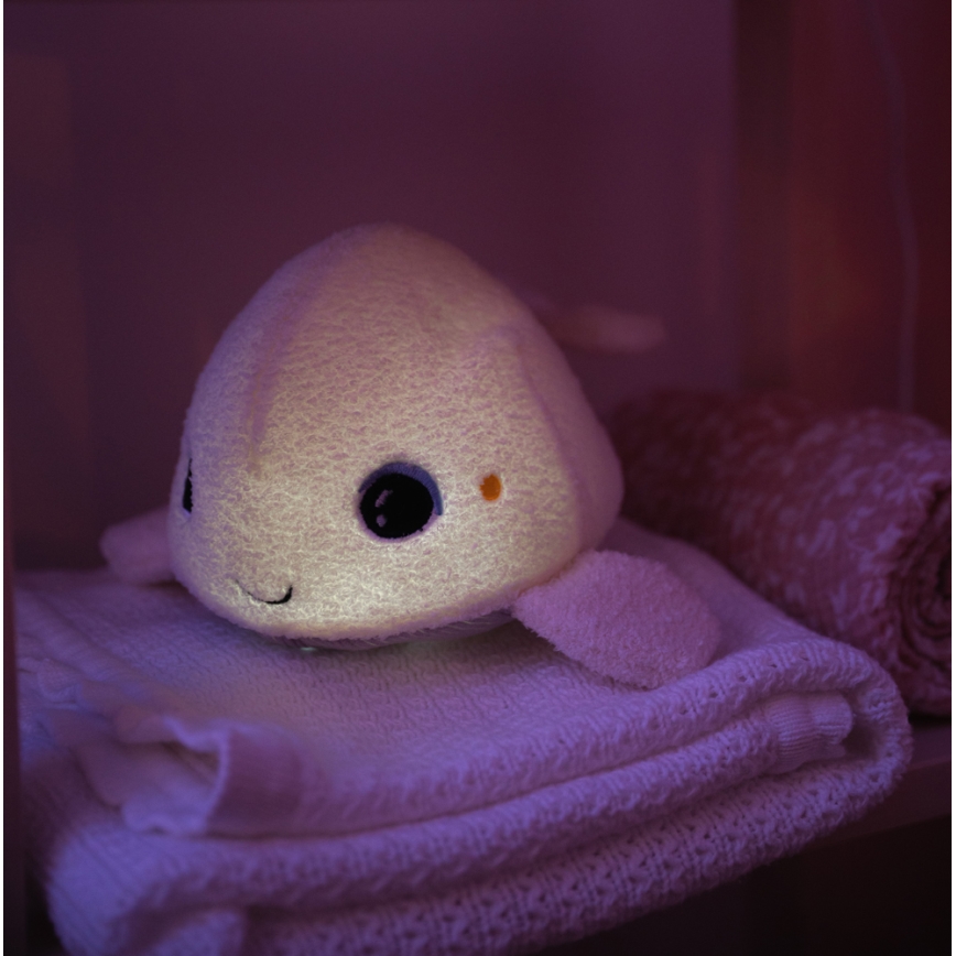 PABOBO - Glowing plush toy with melody BELUGA 3xAAA whale