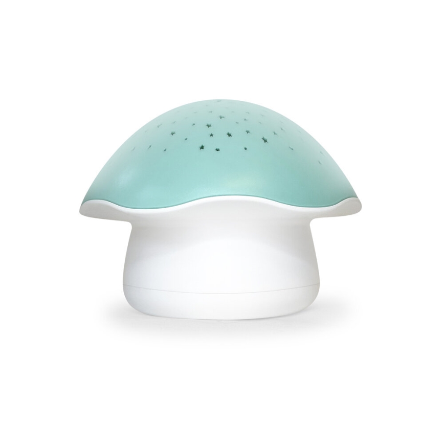 PABOBO - Projector with a melody STAR MUSHROOM 3xAA blue