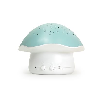 PABOBO - Projector with a melody STAR MUSHROOM 3xAA blue