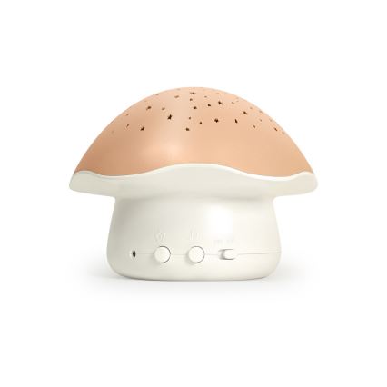 PABOBO - Projector with melody STAR MUSHROOM 3xAA salmon pink