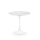PACIS dining table, white marble effect/white