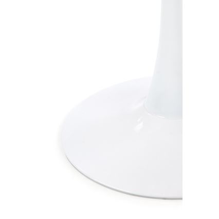 PACIS dining table, white marble effect/white