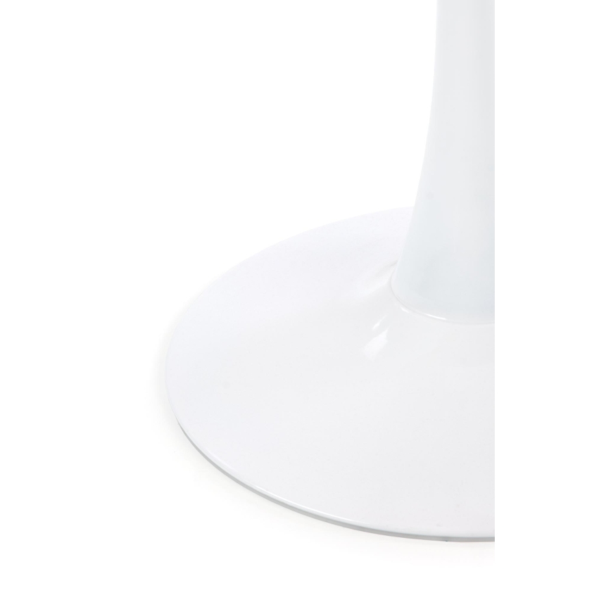 PACIS dining table, white marble effect/white