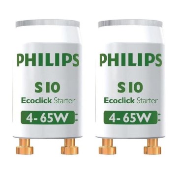 PACK 2x Fluorescent light starter S10 4-65W