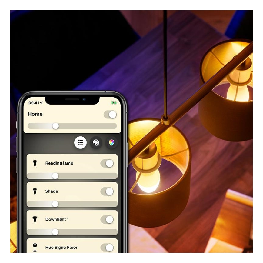PACK 2x LED Dimmable bulb Philips Hue WHITE E14/5,5W/230V 2700K