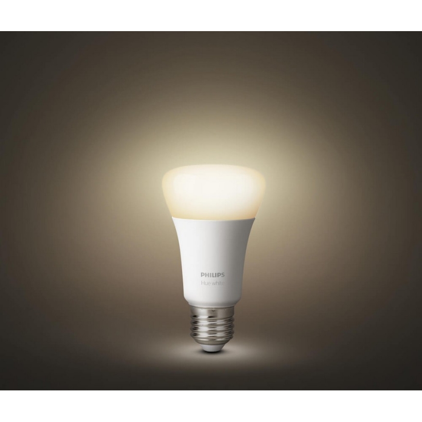 SET 2x LED Dimming bulb Philips HUE WHITE E27/9W/230V