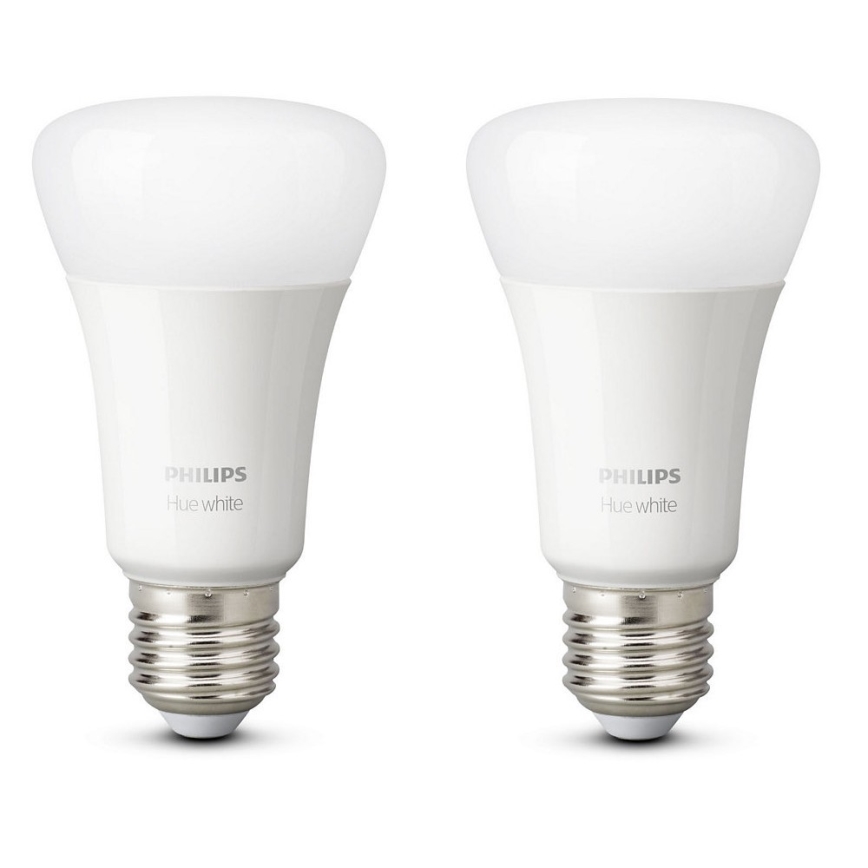 PACK 2x LED Dimmable bulb Philips Hue WHITE E27/9W/230V 2700K